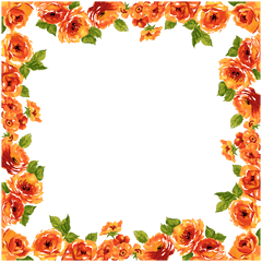 Fancy Wedding Border Png Transparent - Flower Border Design Png Hd