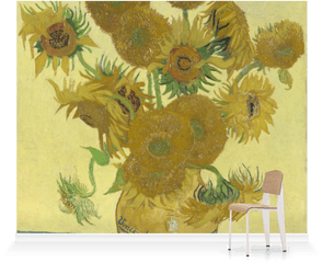 Sunflowersu0027 Wallpaper Mural Surfaceview - Vincent Van Gogh Paintings Png