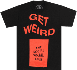 Anti Social Club Cya Tee Black - Anti Social Social Club Png