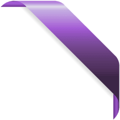 Corner Ribbon Png 802 - Free Icons Corner Purple Border Png