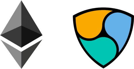 Ethereum Versus Nem - Nem Blockchain Clipart Full Size Eth Logo Png