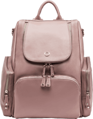 Amber Antique Rose Leather Backpack - Satchel Png