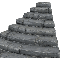 Stairs Gradually Rise - Stone Stair Png