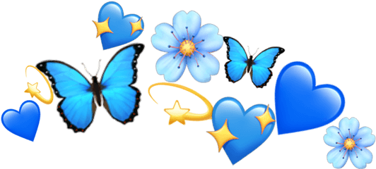 Blue - Blue Emoji Crown Png