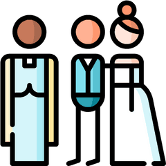 Line And Color Wedding Ceremony Icon Png