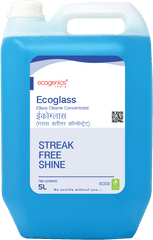 Ecoglass Glass Cleaner Concentrate - Ecogenics Plastic Bottle Png