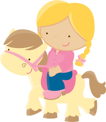 Cowgirl Clipart Svg - Desenho Fazendinha Menina Png