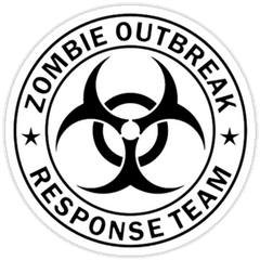 Zombie Response Team U0027 Fitted Scoop T - Shirt By Zombie Response Team Decal Png