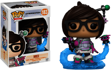 Overwatch Mei Mid Blizzard Pop Vinyl - Funko Hot Topic Overwatch Png