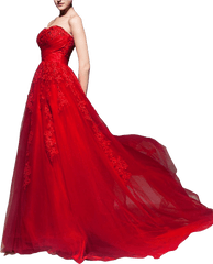 Red Bridal Gowns Png Photo Background Dress