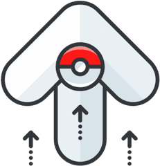 Pokemon Go Free Transparent - 13296 Transparentpng Video Game Up Arrow