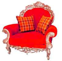 Red Armchair Png Image
