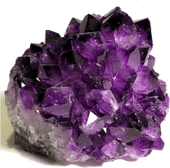 Amethyst Crystals Transparent - Rock With Purple Crystals Png