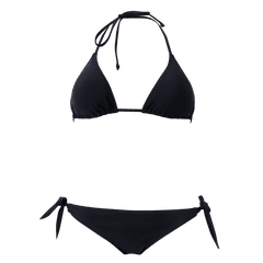 Black Triangle Bikini - Siyah Basic Bikini Ustu Png