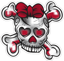 Vector Girl Skull - Girly Skulls 900x860 Png Clipart Girly Skulls