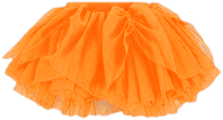 Orange Tutu - Dance Skirt Png