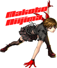 Persona 5 Dancing In Starlight - Makoto Niijima Persona 5 Dancing Star Night Png