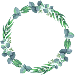 Leaves Flowers Flower Circle Crown - Transparent Leaf Wreath Png