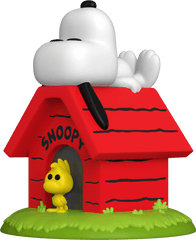 Peanuts - Pop Deluxe Peanuts Snoopy On Doghouse Png