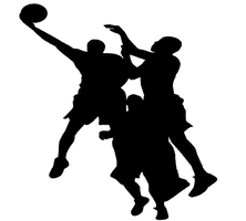 Basketball Silhouette Team Download HD - Free PNG