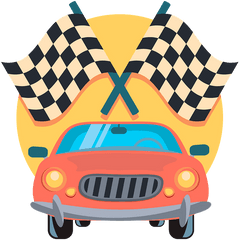 Racing Car Clipart - Racing Car Sticker Logo Png