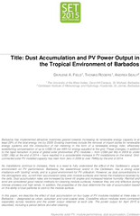 Pdf Dust Accumulation And Pv Power Output In The Tropical - Document Png