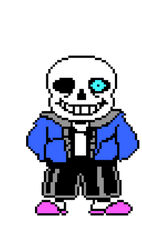 Download Free Character Art Pixel Fictional Undertale - Transparent Sans Undertale Png