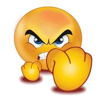 Gradient Angry Emoji Free Clipart HQ - Free PNG