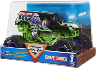 24 Grave Digger Purple - Gray Grave Digger Png