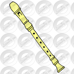 Download Hd Instrument Clipart Recorder - Flute Transparent Recorder Png