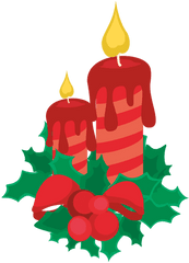 Decorative Christmas Candle Lights - Transparent Png U0026 Svg Christmas Candles Transparent Background