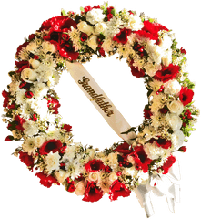 Extra Large Funeral Flowers Wreath - Funeral Png