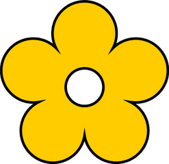 Yellow Flower Clipart - Clip Art Of Yellow Flower Png