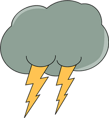 Storm Cloud Lightning Clipart Kid - Clipartbarn Lightning Cloud Clipart Png