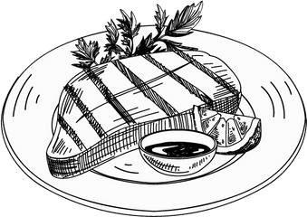 Download Png Black And White Stock Steak 129263 - Png Steak Clipart Black And White