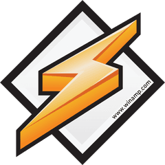 Orange Lightning Bolt Logo Free Image - Winamp Media Player Logo Png