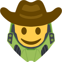 Cowboy Chief Emoji I Drew - Png Discord Emojis Halo