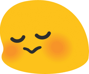 Blushing Emoji Clipart Shy - Android Flushed Emoji Png