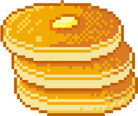 Transparent Pixel Pancakes Edited - Pancakes Pixel Art Png