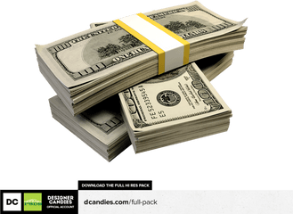 Download Hd 3d Money Stack Group View 3 - Stack Of Money 3d Pack Of Money Png