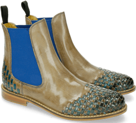 Download Ankle Boots Molly 10 Oxygen Interlaced Ice Blue - Chelsea Boot Png