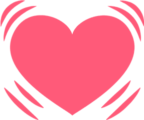 Heart Emoji Icon - Beating Heart Clip Art Png