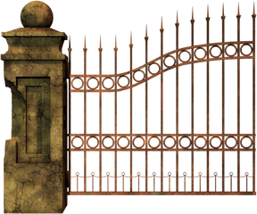 Download Share This Image - Gate Transparent Graveyard Png Cemetery Gate Png