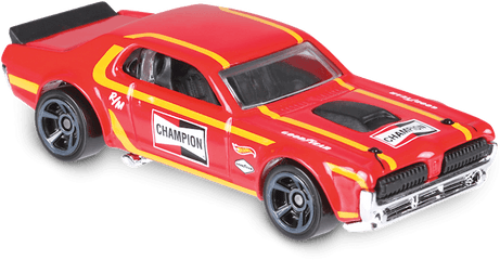 68 Mercury Cougar In Red Hw Speed - Car Png