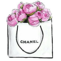 Chanel Bolsa Flores Freetoedit - Chanel Bag Drawing Png