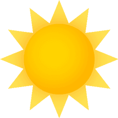 Sun Joypixels Sticker - Sun Joypixels Warmness Discover Shining Sun Clipart Gif Png