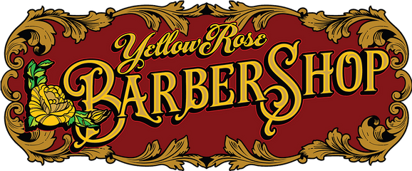 Barber Yellow Rose Barbershop Texas - Decorative Png