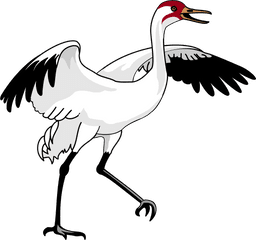 Swan 3 Png Images - Cartoon Crane Bird Clipart