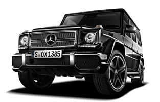 Black Mercedes G-Class Gelandewagen Car Png Image