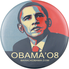 Obama Shepard Fairey Busy Beaver Button Museum - Obama Hope Poster Png